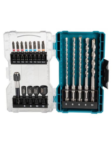 Set de puntas y brocas 18 piezas Makita