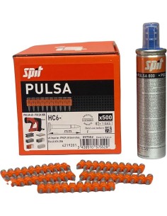 Clavo HC6 20mm Spit Pulsa 800, caja 500 uds + 1bote gas P800