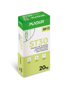 Pasta de juntas de Pladur ST30, endurecimiento 1/2h, 20 kg 