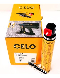 Clavos Celo TKA 25mm. para clavadora a gas, caja 1000 ud