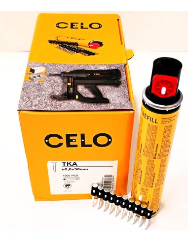 Clavos Celo TKA 30mm. para clavadora a gas,...