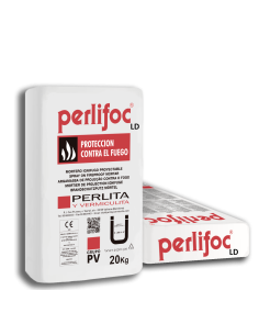 Mortero de yeso ignífugo Perlifoc LD, saco 12 kg