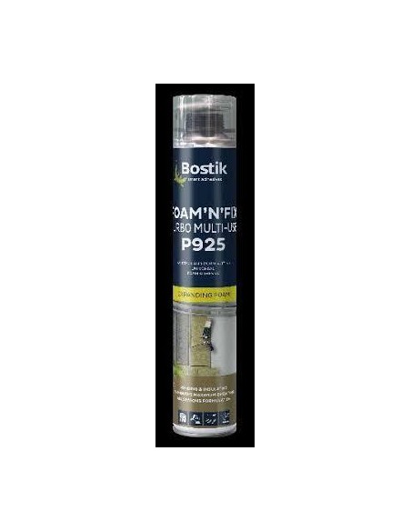 Espuma de poliuretano turbo P925, aplicación pistola, 750 ml