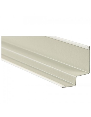 Cantonera W de aluminio blanco, 20x20x20x3050 mm