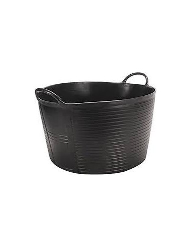 Capazo de plástico negro 42 l