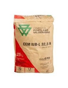 Cemento Portland IIB 32,5N, saco 25 kg