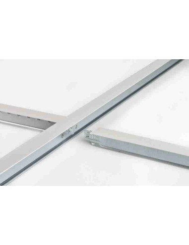 Perfil secundario T-Clip 24 blanco, 24x25x600 mm