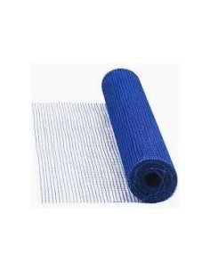 Malla de fibra azul para morteros, rollo 1x50 m