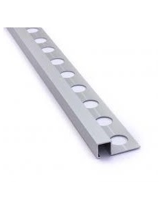 Cantonera cuadrada de aluminio brillo, 10x15x2600 mm
