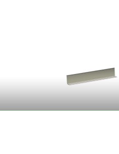 Cantonera L de plástico para placa de 13, 13x3050 mm