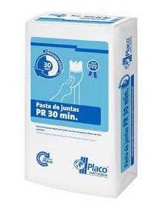 Pasta de juntas Placo PR 30, fraguado 30 minutos, saco 25 kg