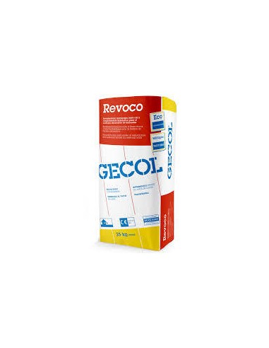 Mortero Gecol Revoco blanco, OCCS-IIIW2, saco...