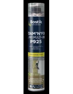 Espuma de poliuretano turbo P925, aplicación pistola, 750 ml