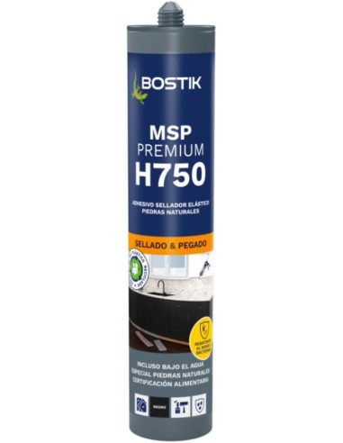Bostik MSP H750 premium negro, bote 290 ml