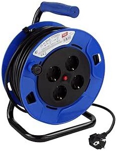 Enrollador de cable monofásico, 25 m