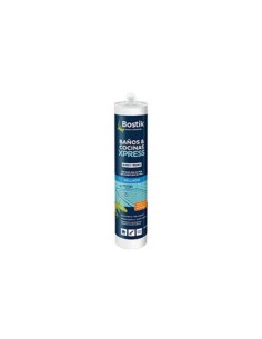 Silicona ácida baños y cocinas Xpress blanca, bote 280 ml