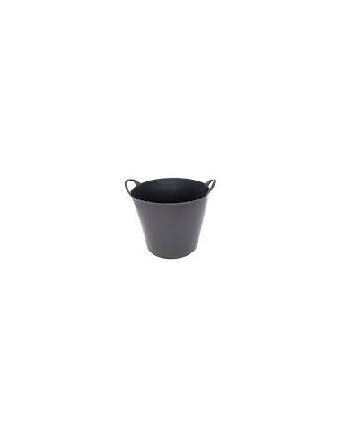 Capazo de plástico negro 14 l