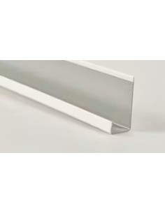 Cantonera J de aluminio para placa de 15, 3000mm