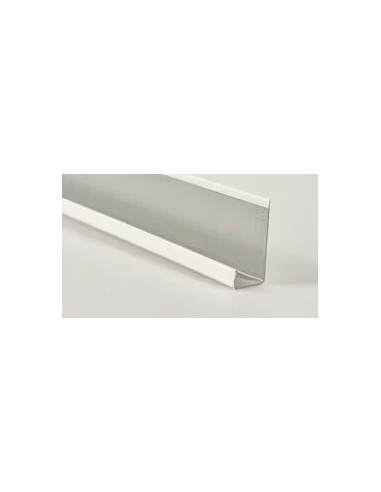 Cantonera J de aluminio para placa de 15, 3000mm
