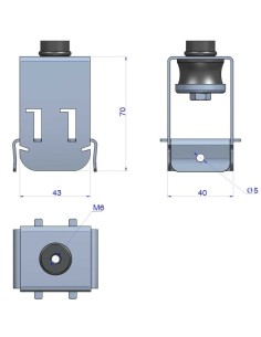 Silemblock akustik T-47, 25-60 kg