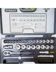 Juego de herramientas mecánicas 1/2", 29 piezas Stanley