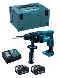 Martillo neumático ligero 16mm 18V Makita, 2 baterías 