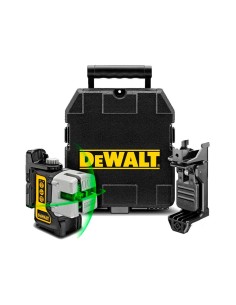 Nivel laser cruz-escuadra verde Dewalt, soporte y pilas